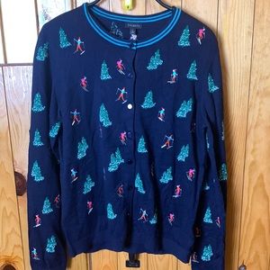 Women's Navy Winter Sweater